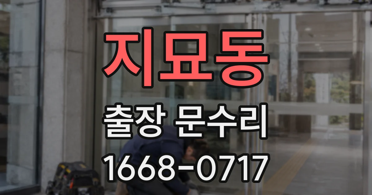 지묘동 출장 문수리