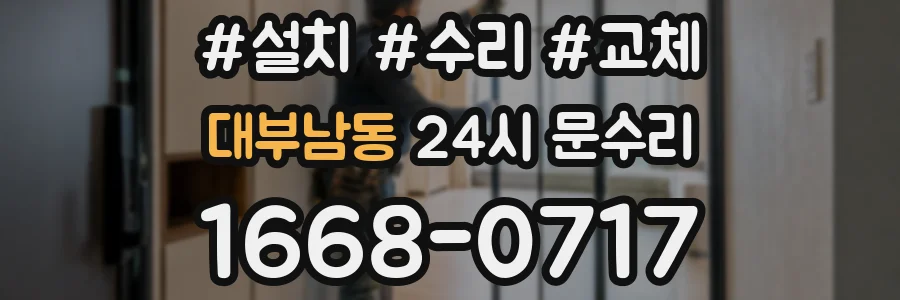 대부남동 24시 문수리