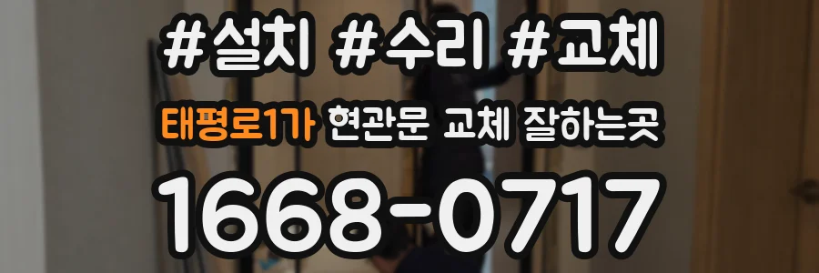 태평로1가 현관문 교체 잘하는곳