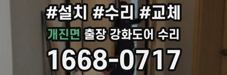 개진면 출장 강화도어 수리