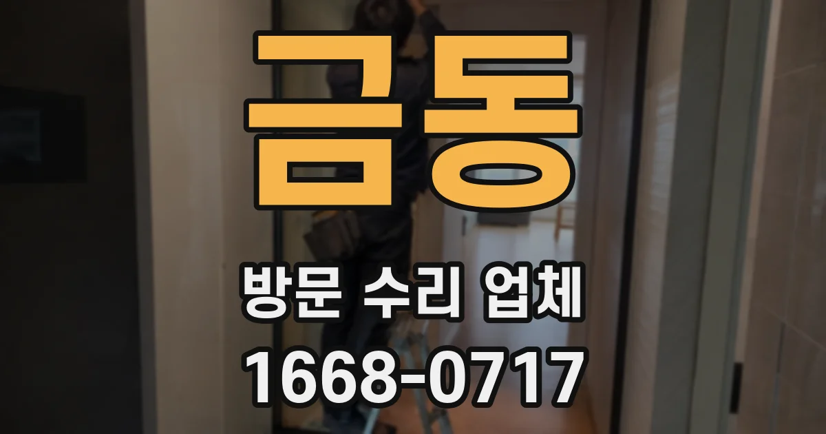 금동 방문 수리 업체