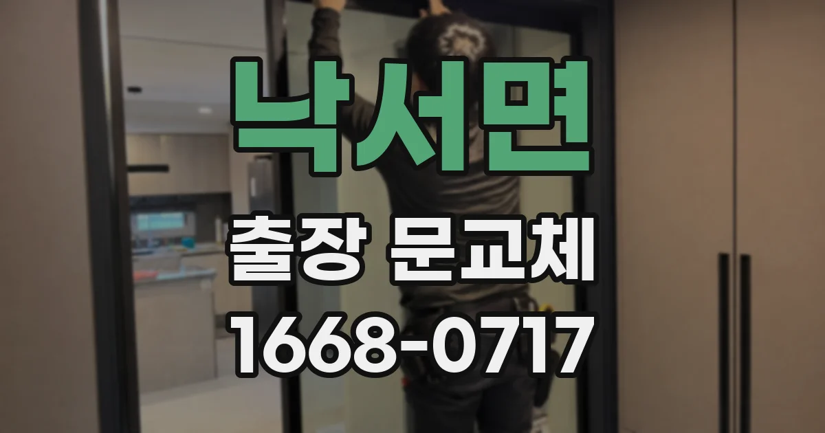 낙서면 출장 문교체