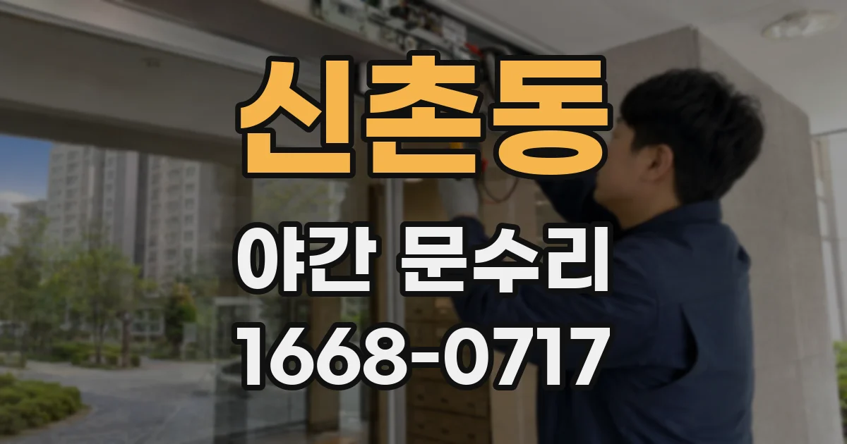 신촌동 야간 문수리