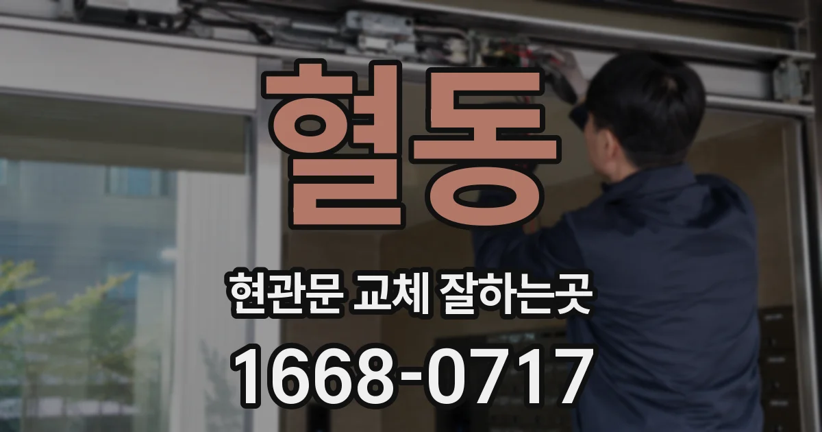 혈동 현관문 교체 잘하는곳