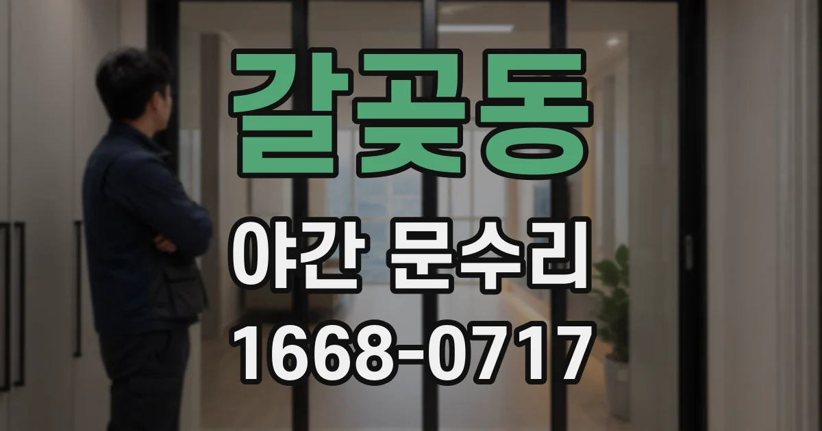 갈곶동 야간 문수리