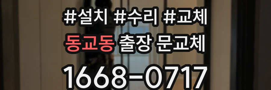 동교동 출장 문교체