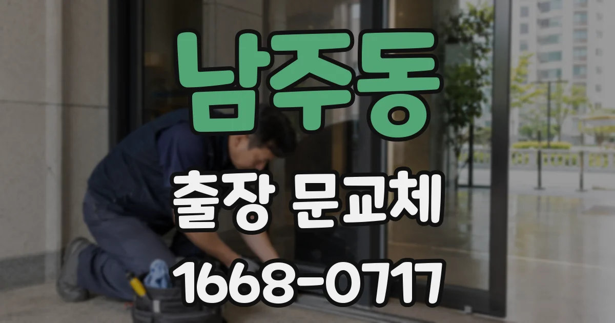 남주동 출장 문교체