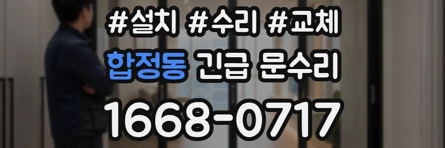 합정동 긴급 문수리