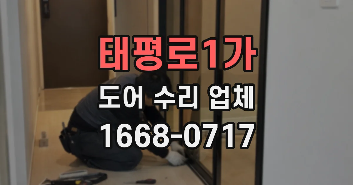 태평로1가 도어 수리 업체