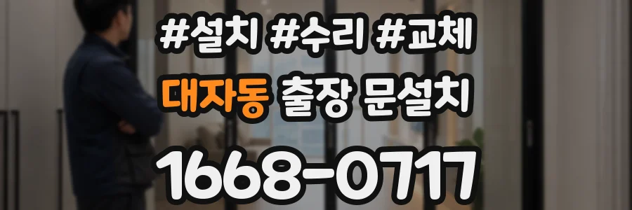 대자동 출장 문설치