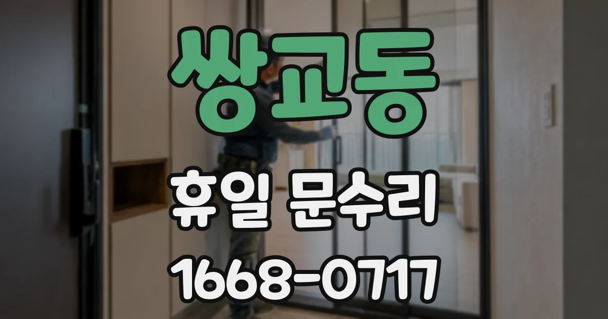 쌍교동 휴일 문수리