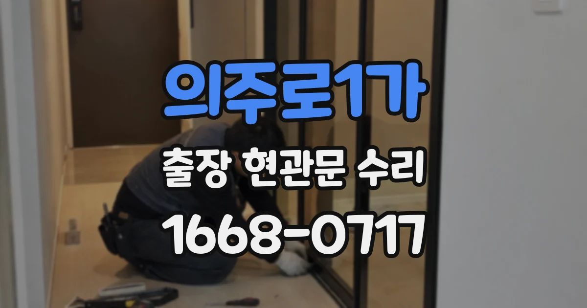 의주로1가 출장 현관문 수리