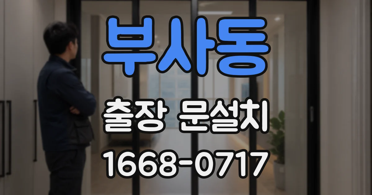 부사동 출장 문설치