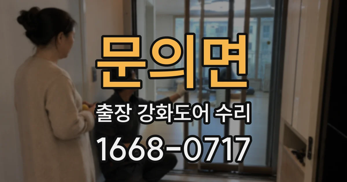 문의면 출장 강화도어 수리