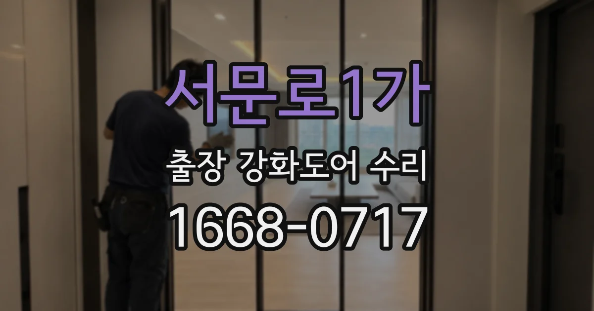 서문로1가 출장 강화도어 수리