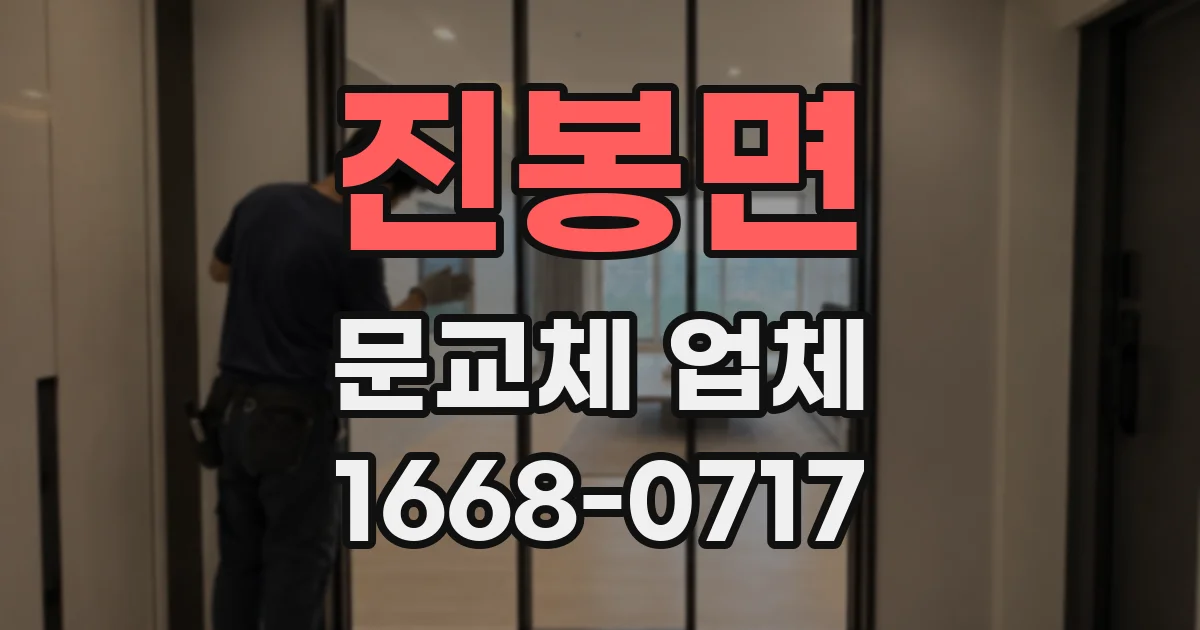진봉면 문교체 업체