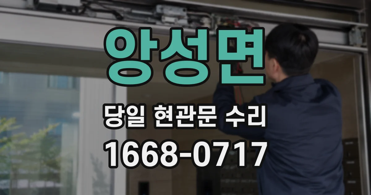 앙성면 당일 현관문 수리