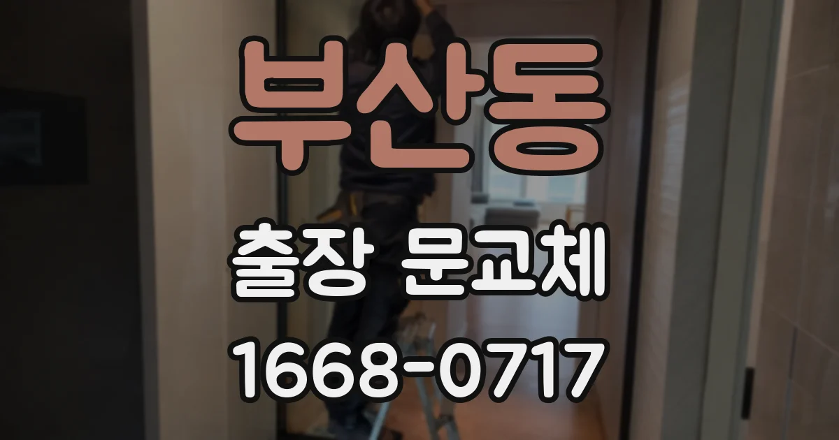 부산동 출장 문교체