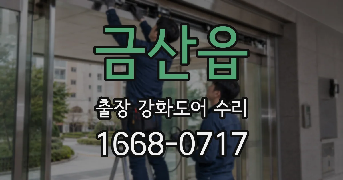 금산읍 출장 강화도어 수리