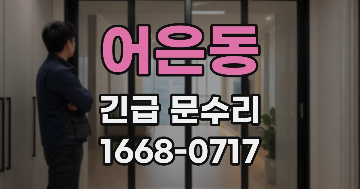 어은동 긴급 문수리