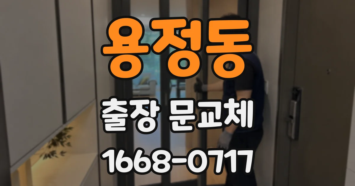 용정동 출장 문교체