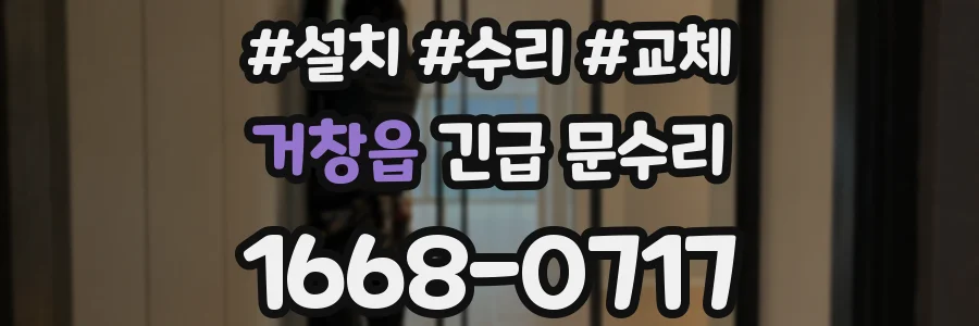 거창읍 긴급 문수리