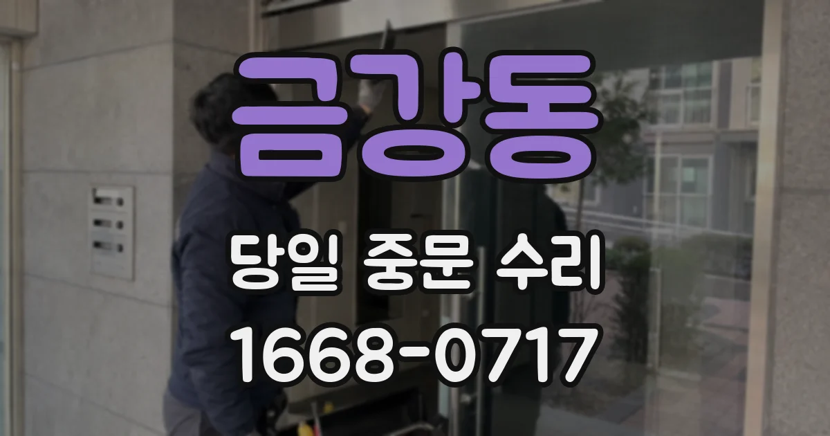 금강동 당일 중문 수리