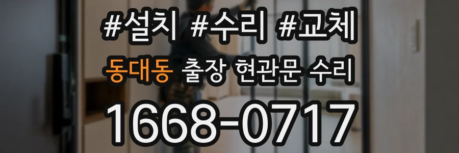 동대동 출장 현관문 수리