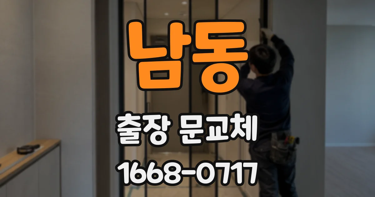 남동 출장 문교체