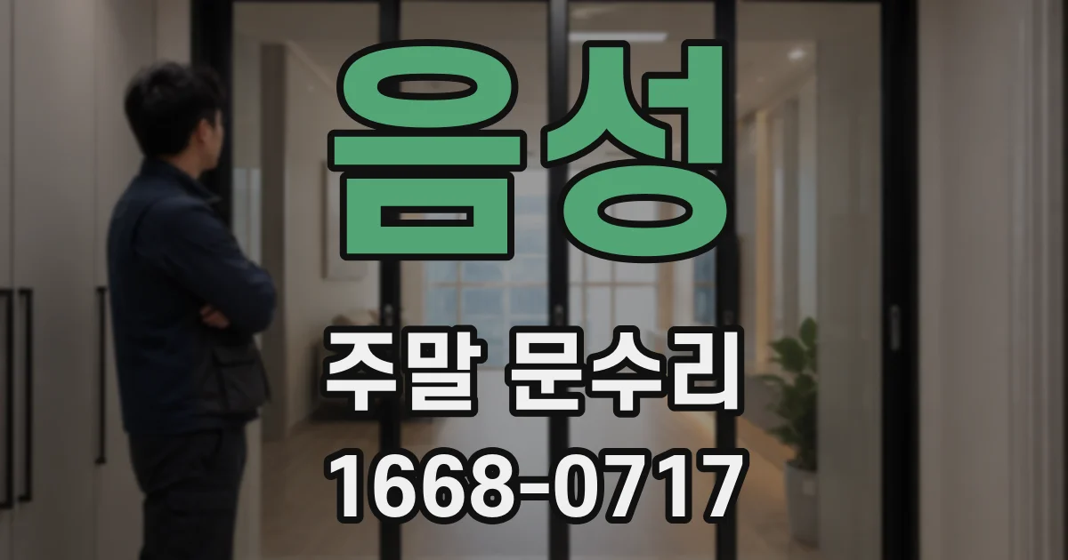 음성 주말 문수리