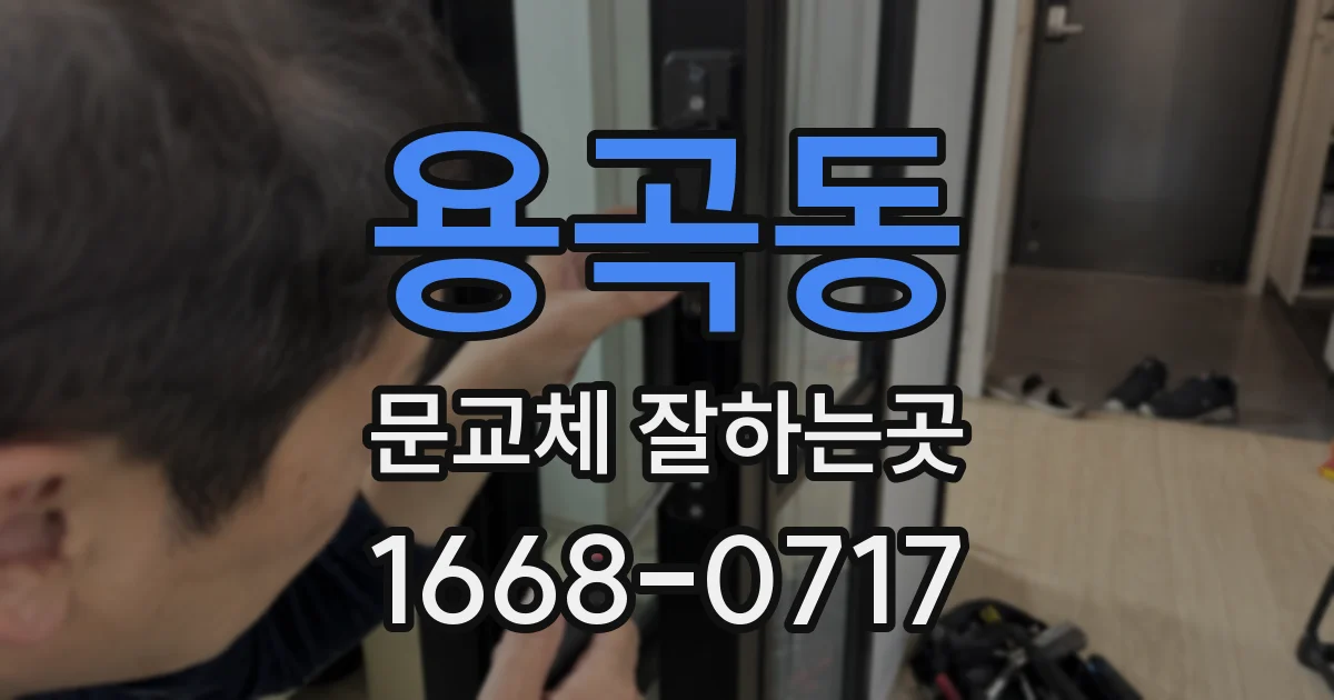 용곡동 문교체 잘하는곳