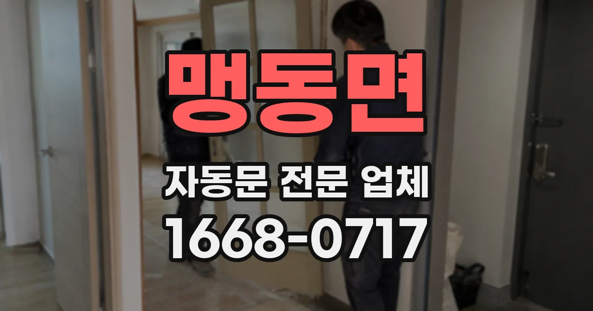 맹동면 자동문 전문 업체