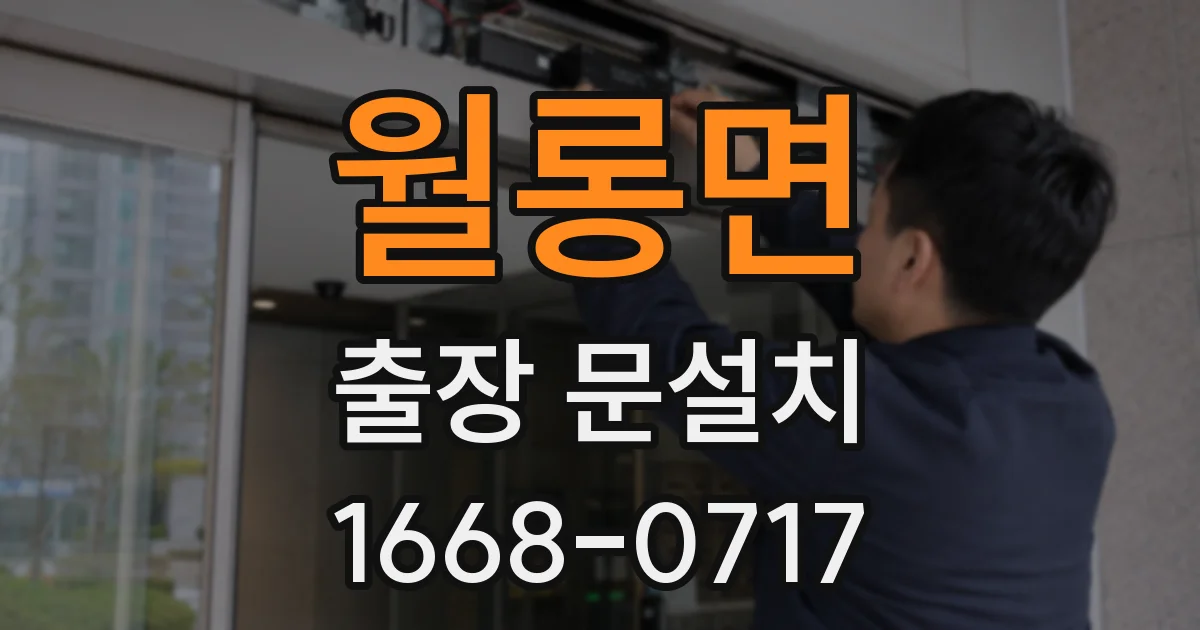 월롱면 출장 문설치