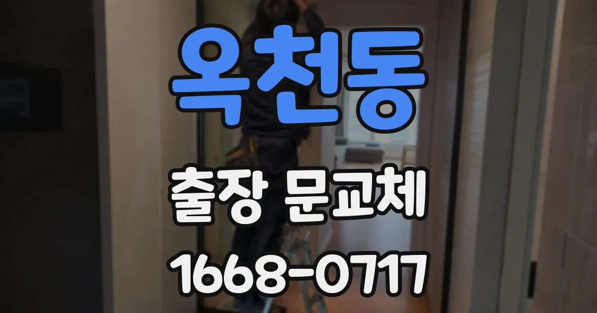 옥천동 출장 문교체