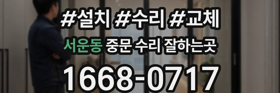 서운동 중문 수리 잘하는곳