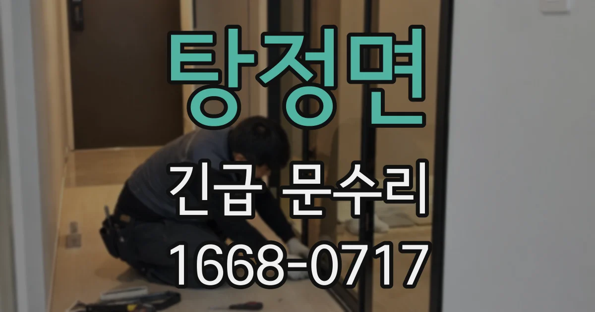 탕정면 긴급 문수리