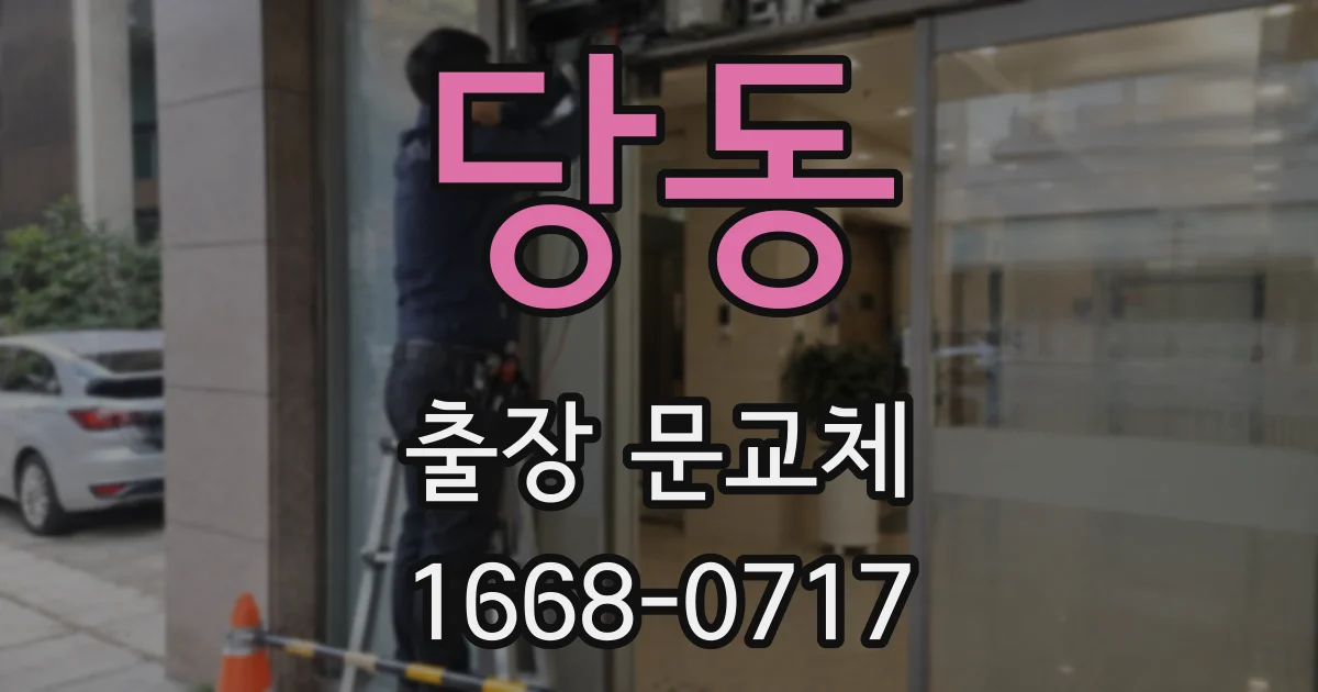 당동 출장 문교체