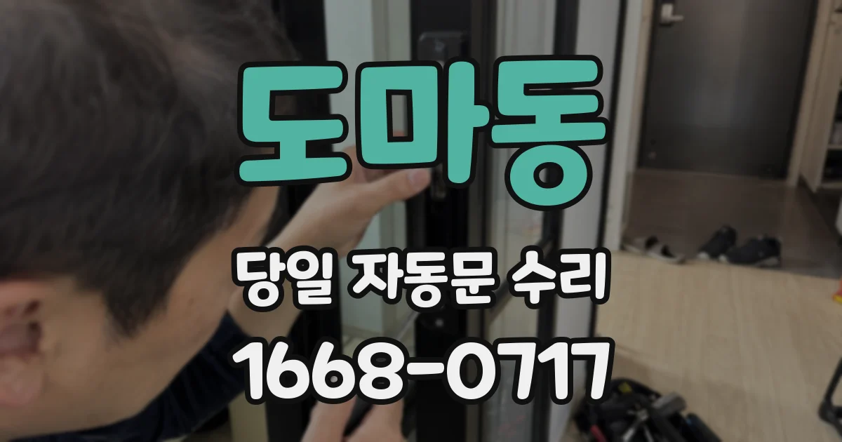 도마동 당일 자동문 수리