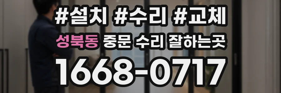 성북동 중문 수리 잘하는곳