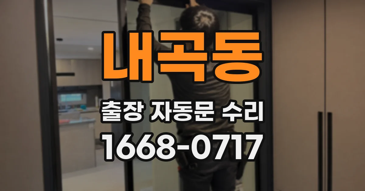 내곡동 출장 자동문 수리