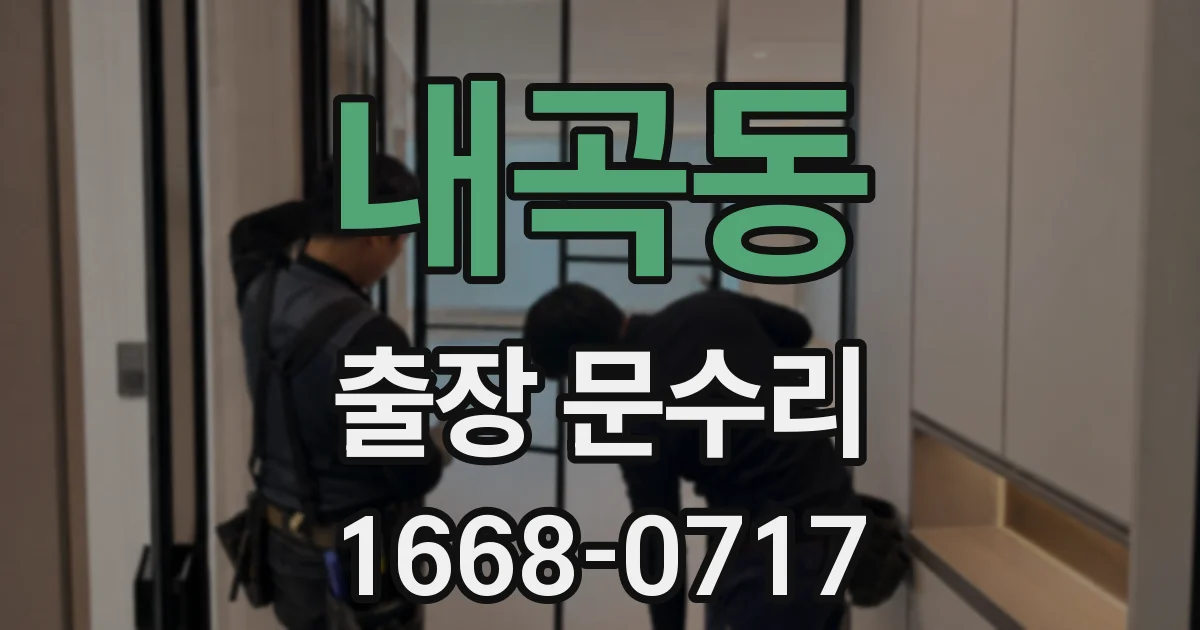 내곡동 출장 문수리