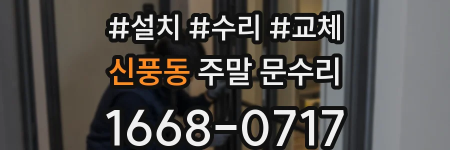 신풍동 주말 문수리