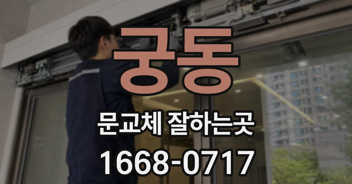 궁동 문교체 잘하는곳