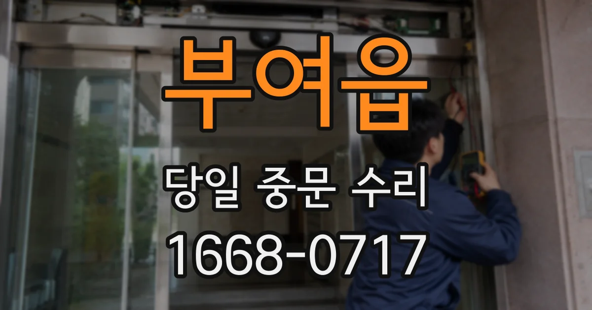 부여읍 당일 중문 수리