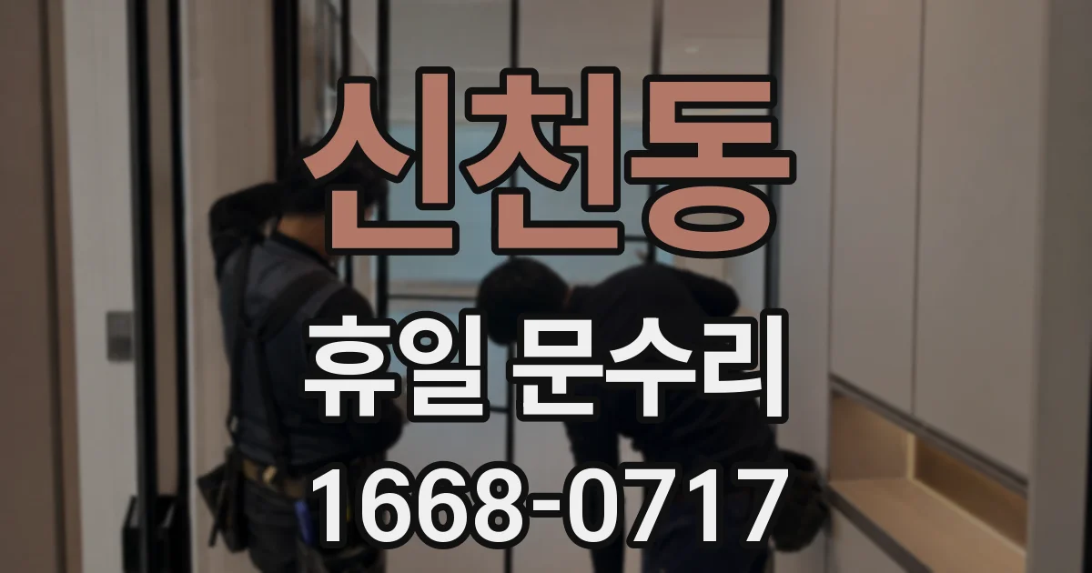 신천동 휴일 문수리