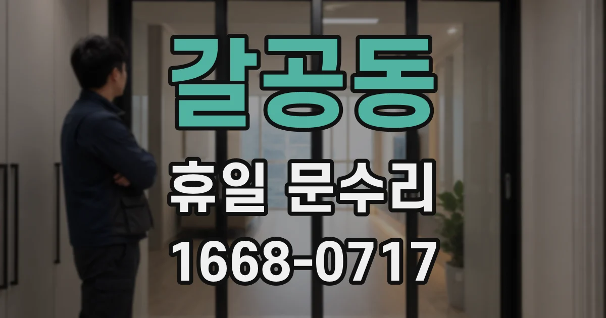 갈공동 휴일 문수리