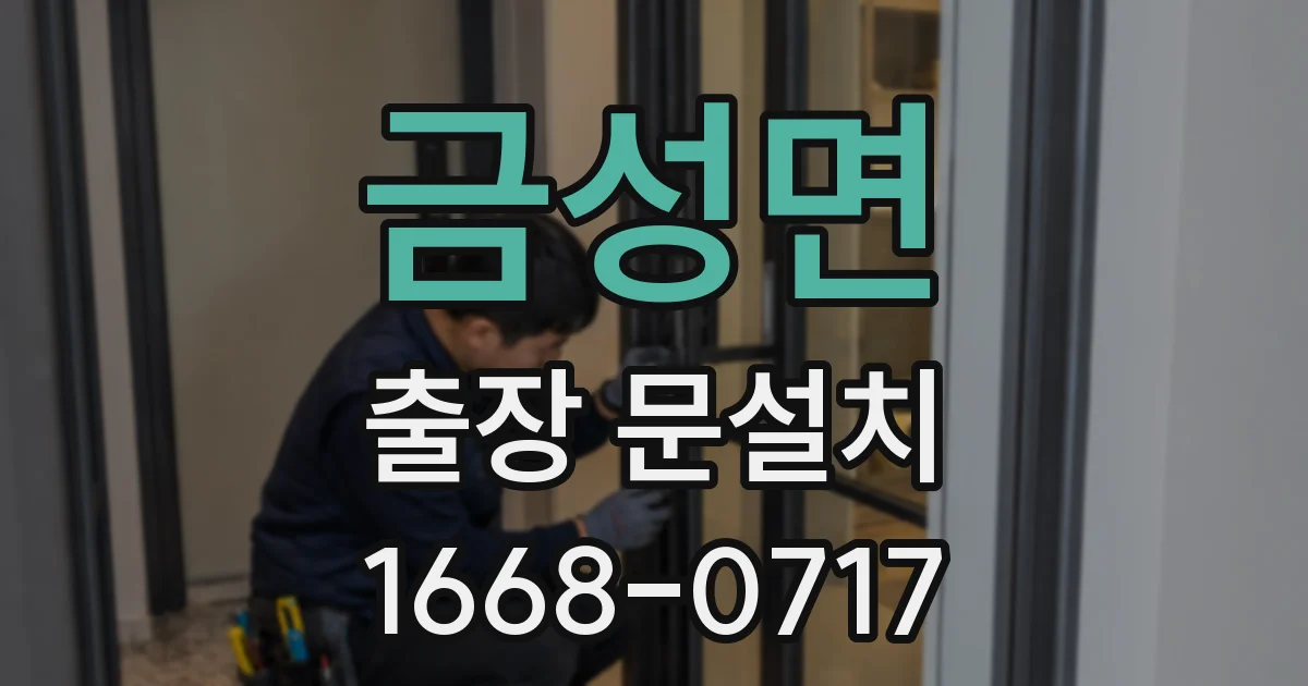 금성면 출장 문설치