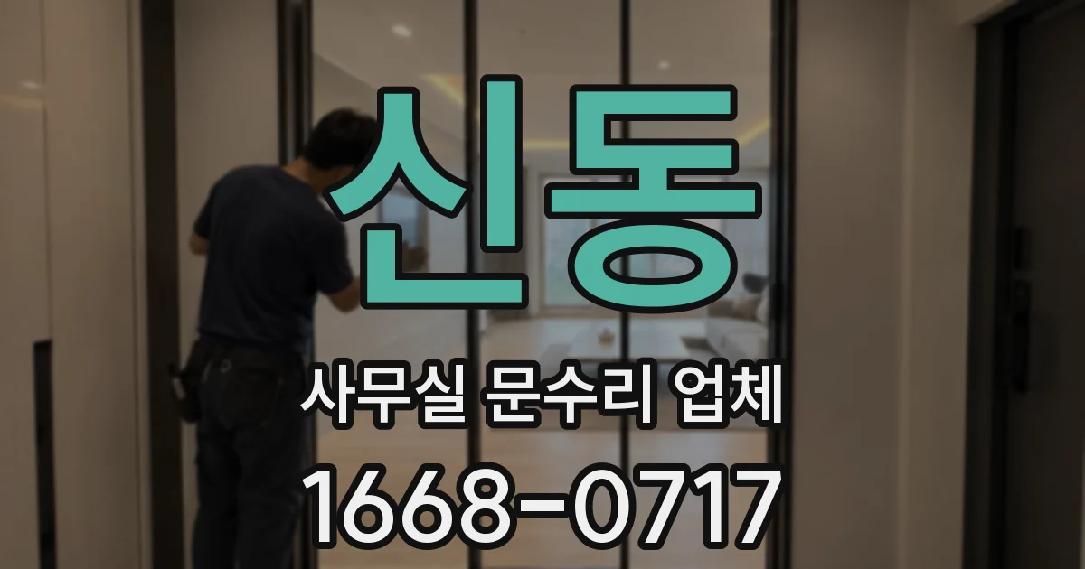 신동 사무실 문수리 업체