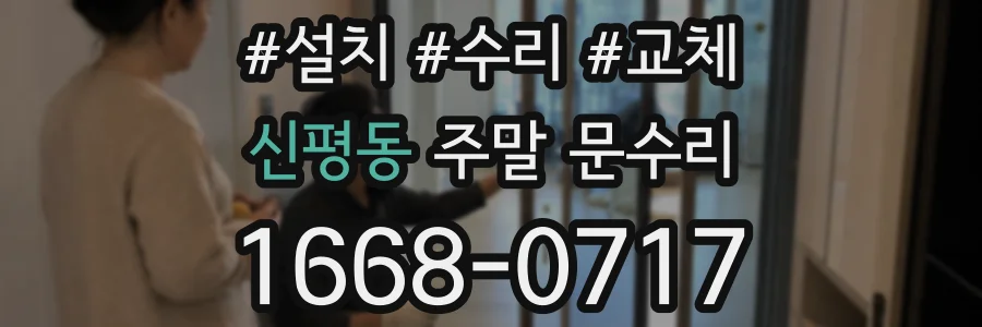 신평동 주말 문수리