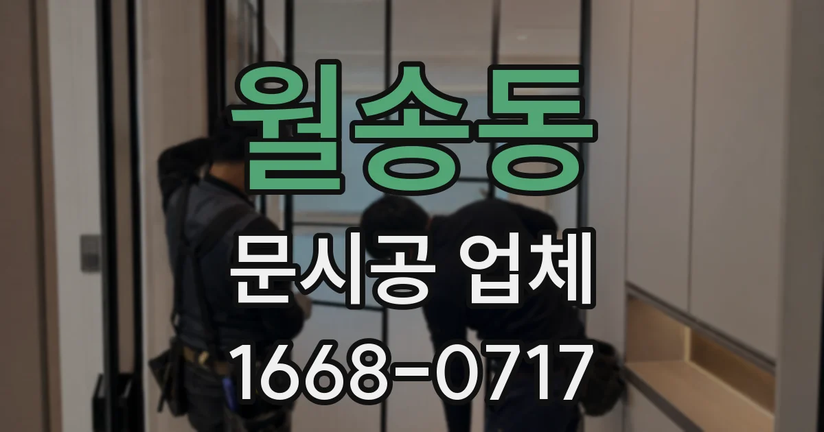 월송동 문시공 업체